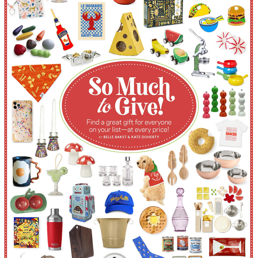 food network magazine holiday gift guide 2023 julie mollo martini clutch glitter vinyl cheers