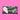Glitter infused black vinyl bag with a white 'Ghostface' applique with pink confetti weed leaves for the eyes, nose, and mouth. Clutch is featured on a bright pink background. 