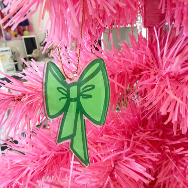 Green Bow Holiday Ornament! 💚✨🎀