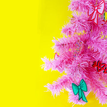 Adorable Pink Bow Tree Ornament! 💖🎀🌟