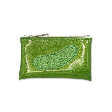 Green Glitter Pickle Keychain Clutch! 🥒