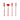 Four drink stirrers featuring transparent pink heart glasses, red glossy lips, a pink pierced heart with an arrow, and a perfectly red glittery signature XOXO.