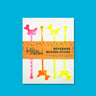Pack of balloon dog drink stirrers