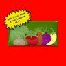 Cute and custom Glitter canvas appliques of broccoli, garlic, tomato, carrot, onion, and pepper on green glitter vinyl for a vibrant and fun look!