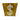 Gold glitter infused vinyl toiletry bag with a gold dollar sign applique.