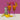 balloon dog drink stirrers on pink background being used with drinks