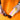 Two hands holding a pair of sunglasses and a pink and orange iridescent sunglasses sleeve in front of an orange background.